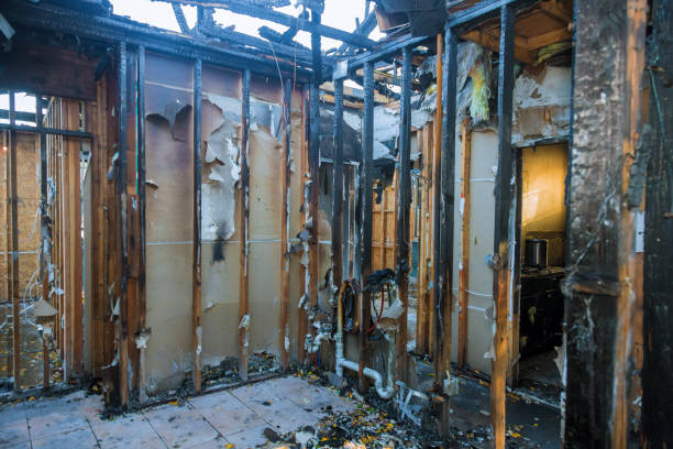Professional Fire Damage Removal technician working in Monroe Township, NJ